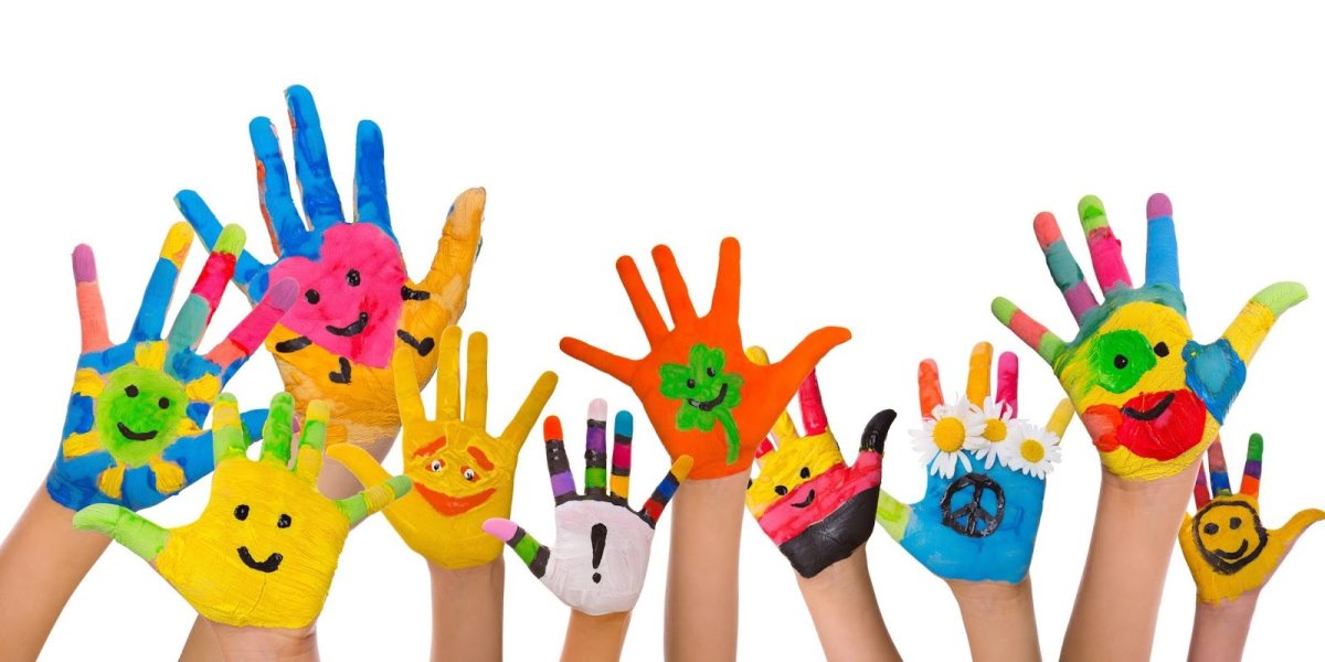 Отпечатки цветных ладошек