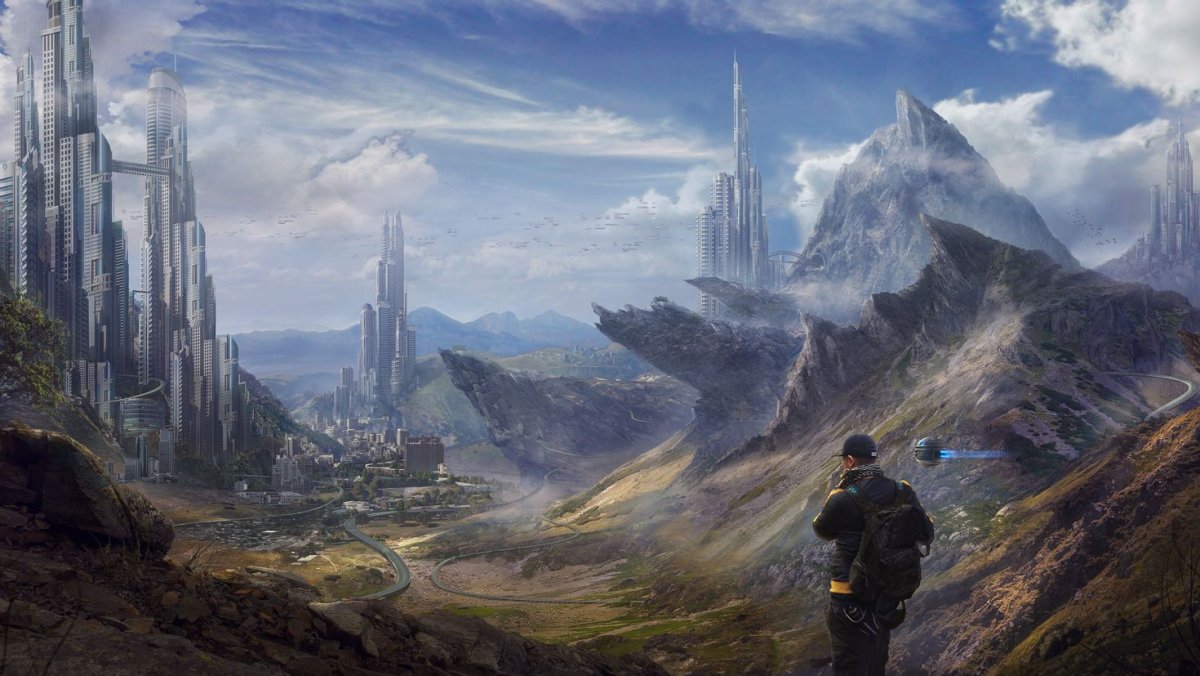 Футуристический пейзаж