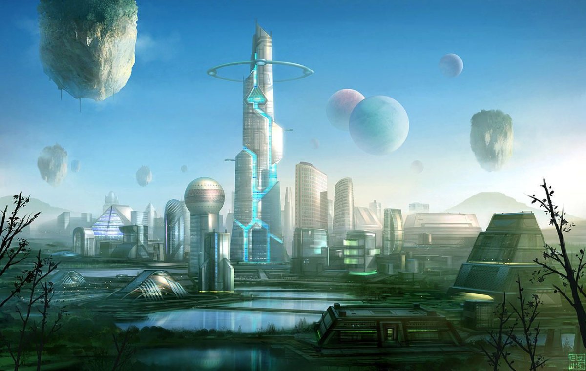 Футуристическая архитектура будущего концепт фэнтези