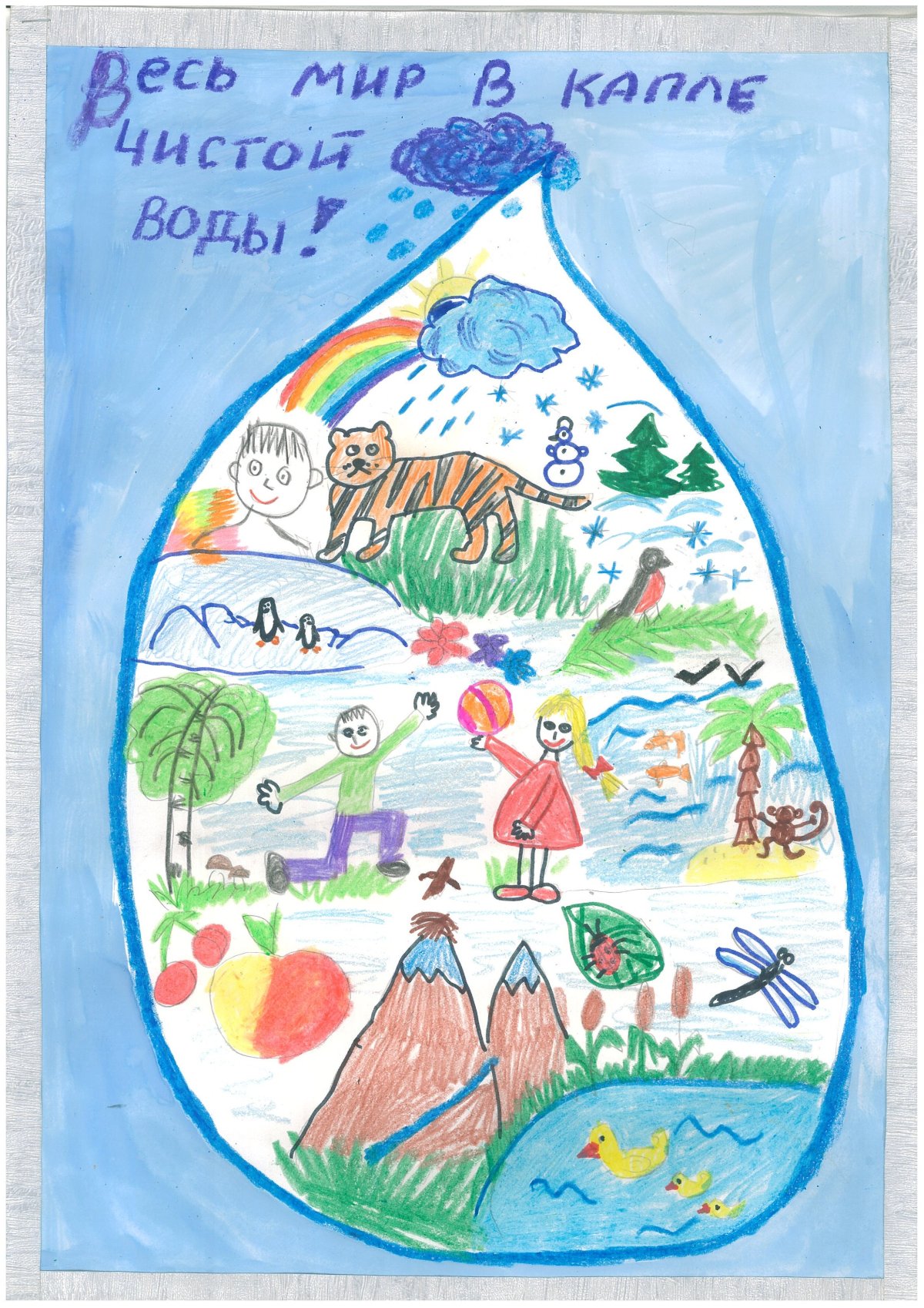 Защита воды рисунок