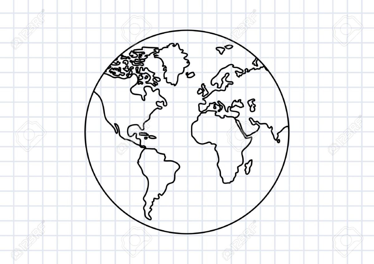 Земля для срисовки карандашом
