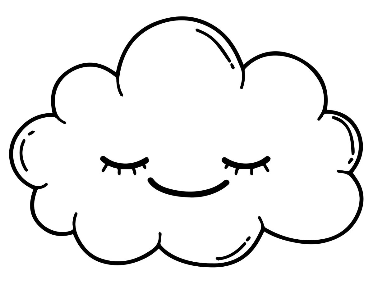 Трафарет облака