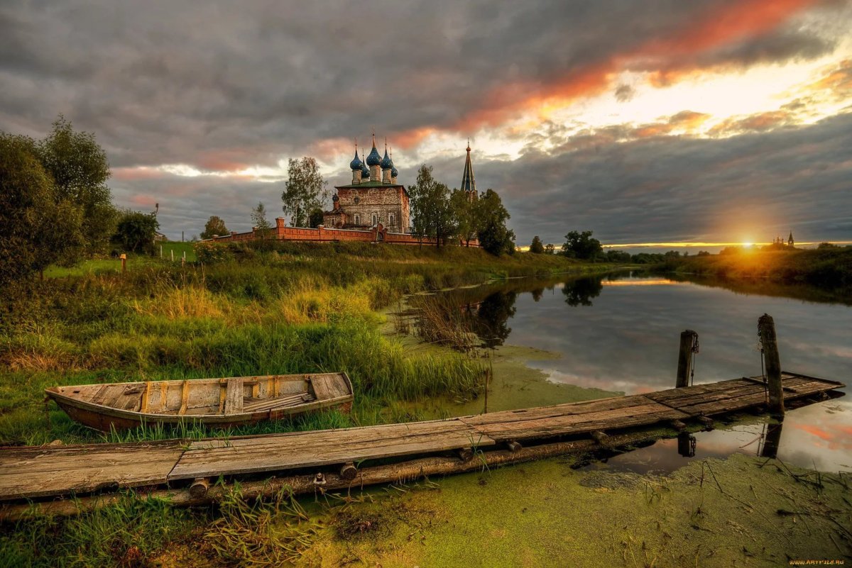 Ивановская область деревня Дунилово закат