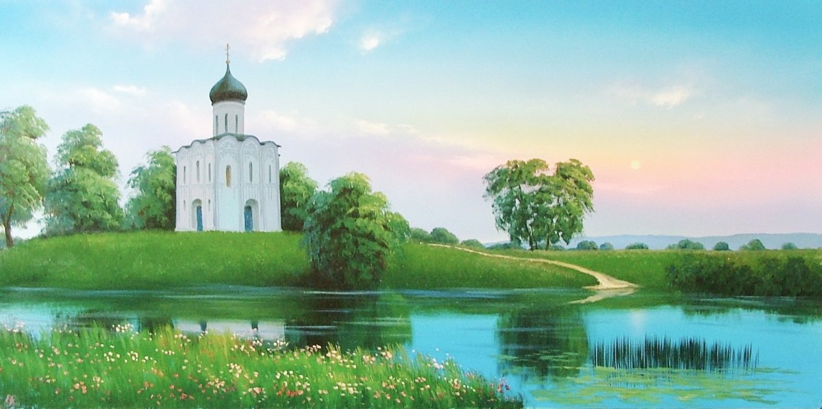 Храм Покрова Богородицы на Нерли. Живопись