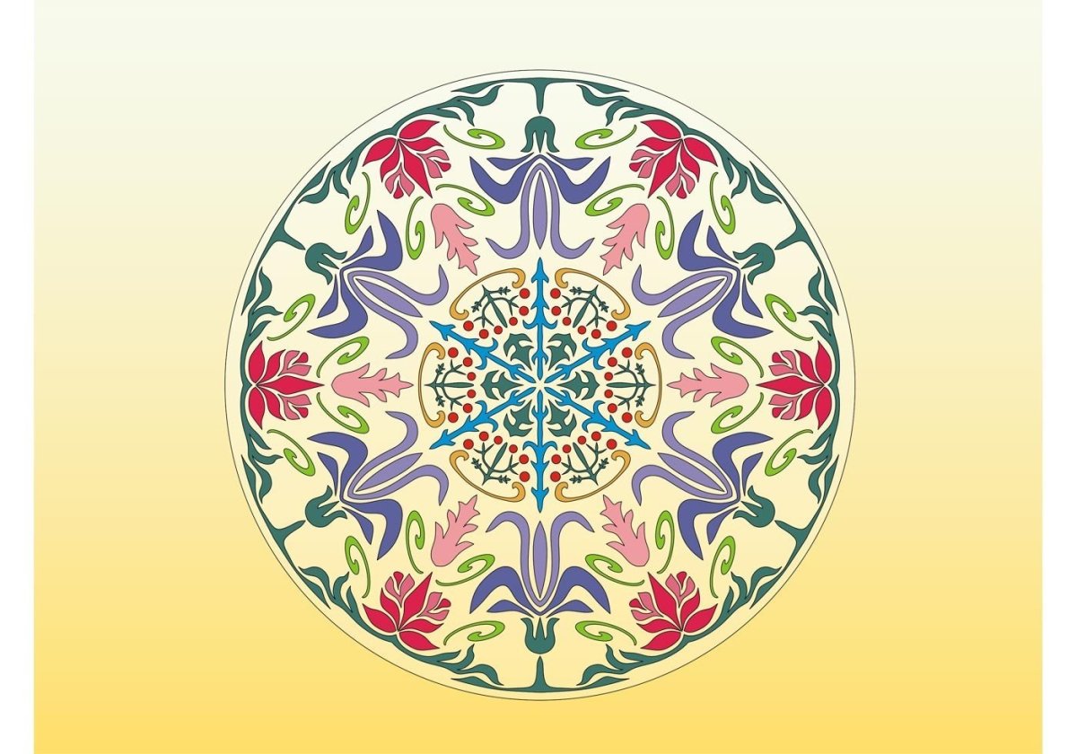 Геометрический узор в круге