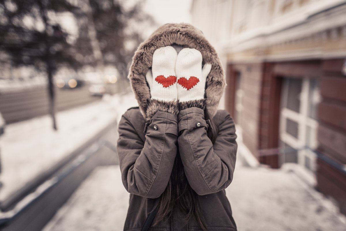 Зимняя ава для девушки