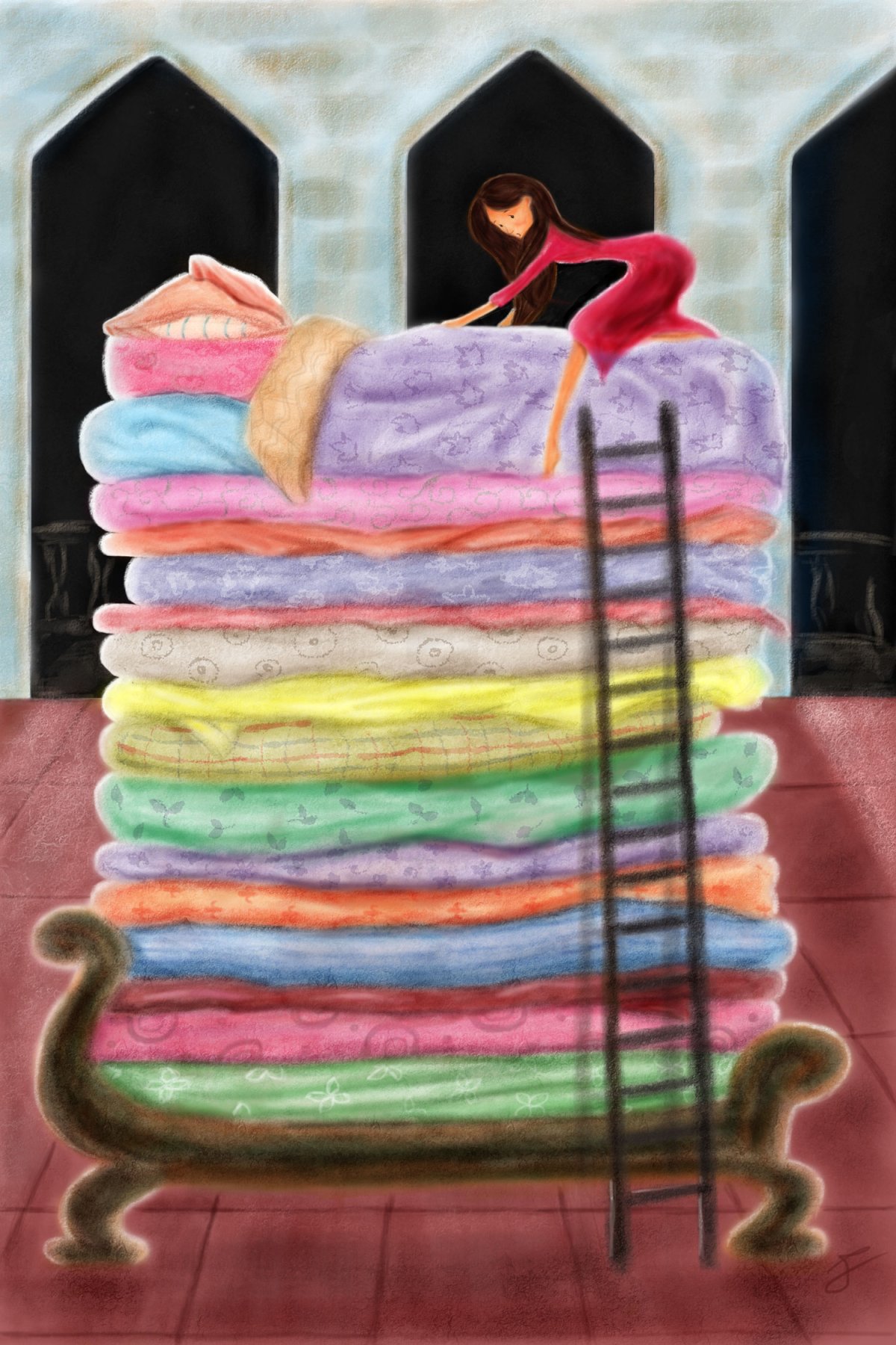 Принцесса на горошине. Горошин на принцессе