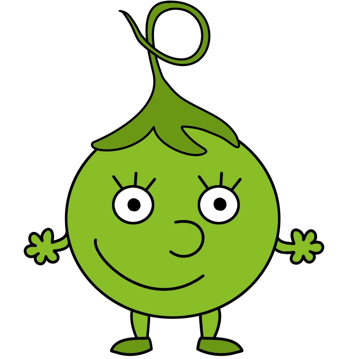 Горошина мультяшная