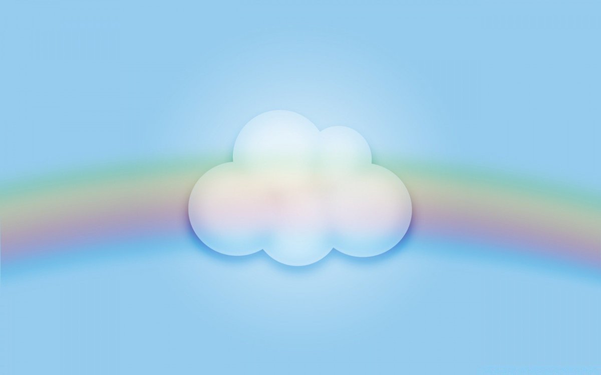 Нежные розовые голубые облака
