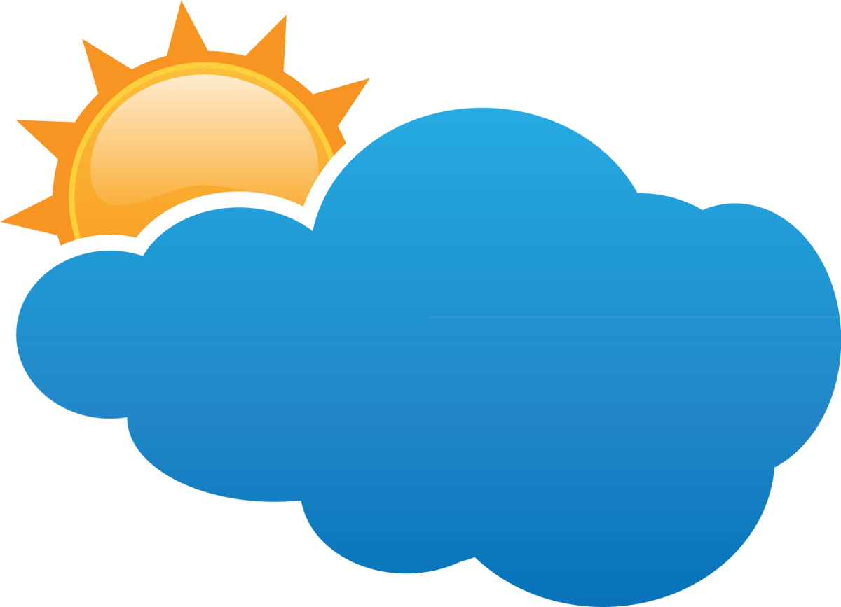 Розово голубые облака