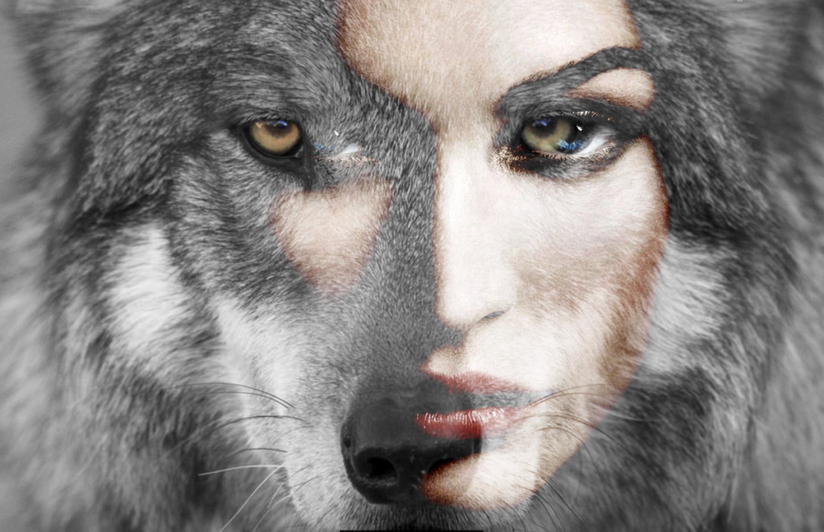 Волчица и женщина