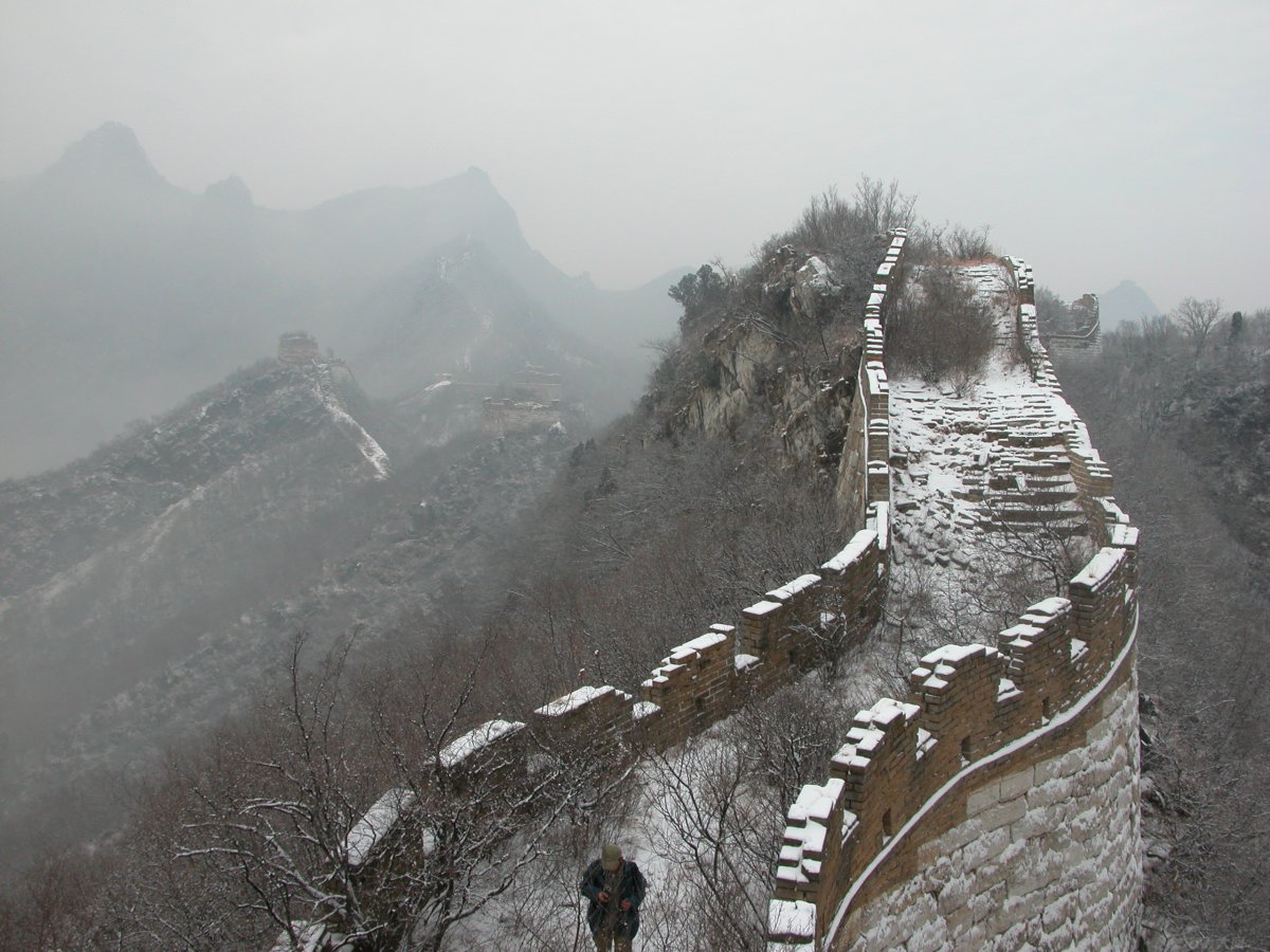 Красивый вид китайской стены