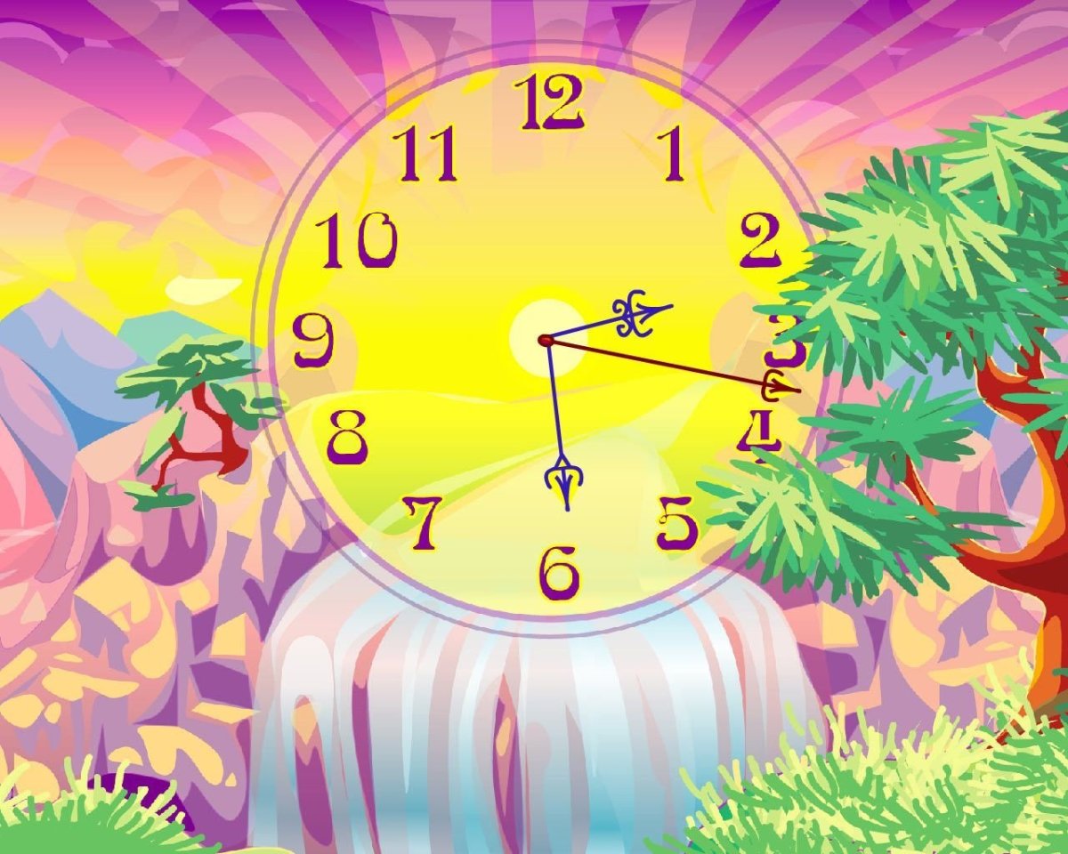 Скринсейвер часы