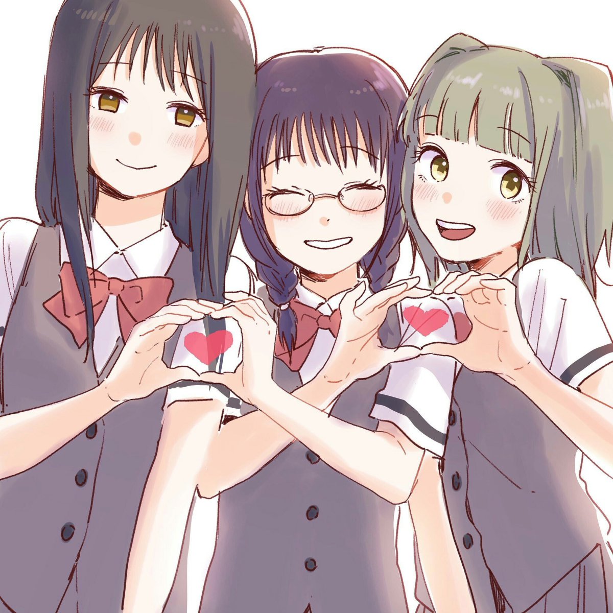 Нарисованная девушка с едой