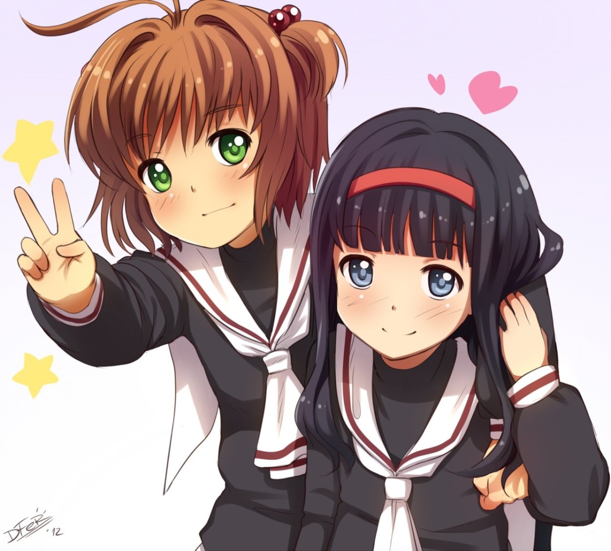 Аниме друзья в городе