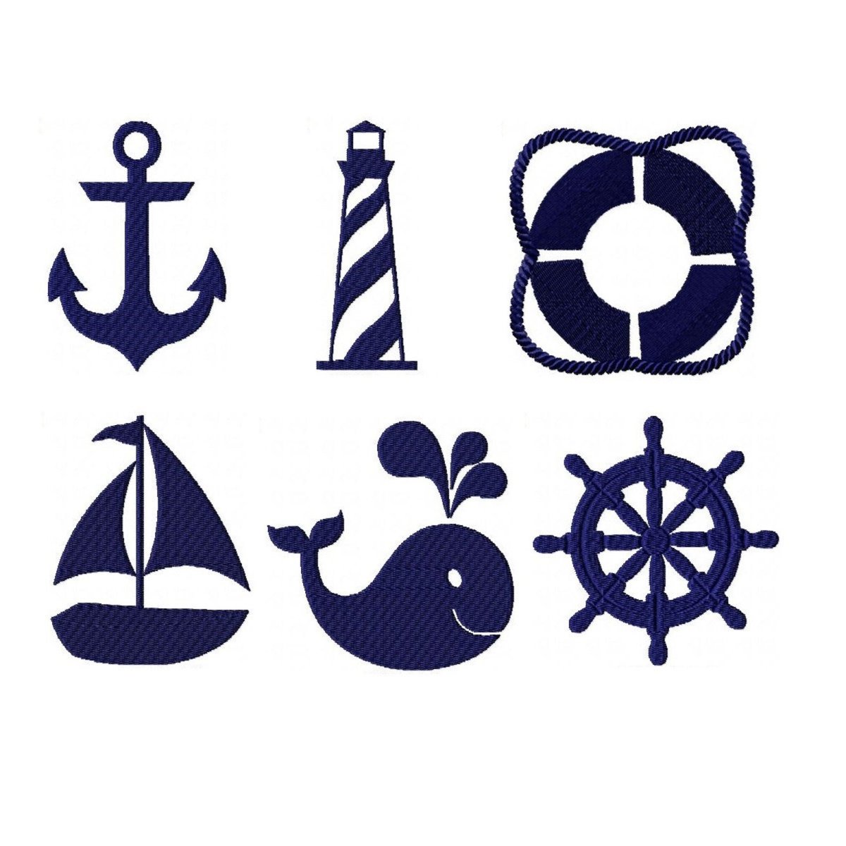 Трафареты в морском стиле