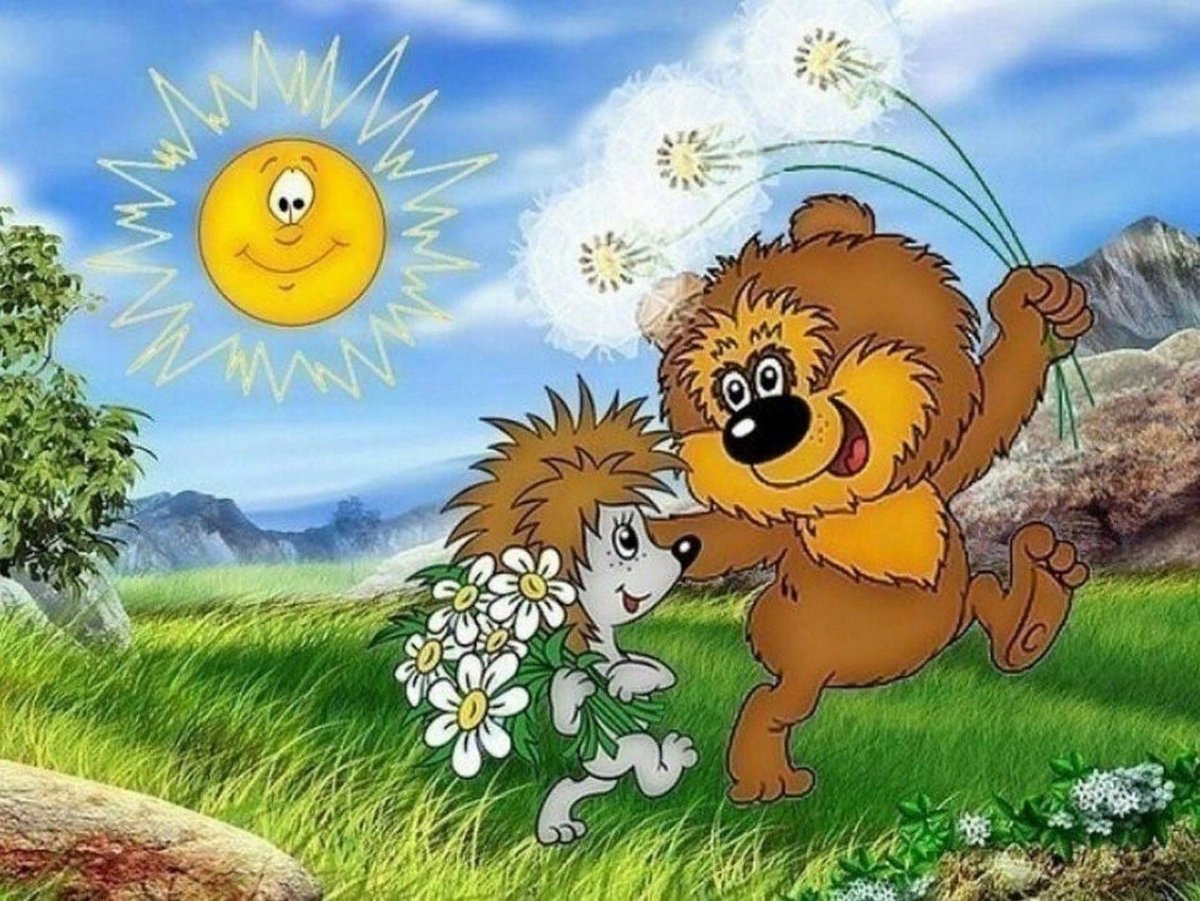 Мультгерои с едой