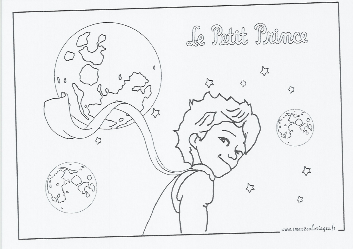 Раскраска маленький прин