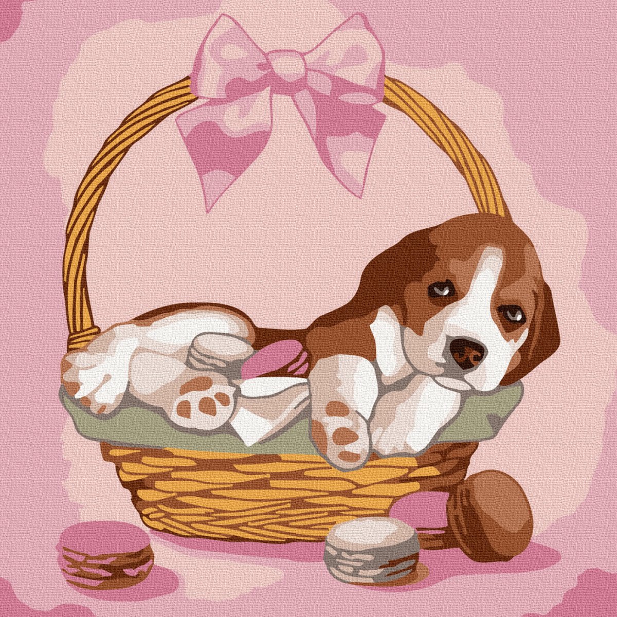 Милая мультяшная собачка