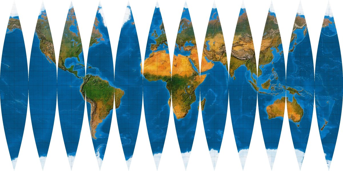 Земной шар на белом фоне