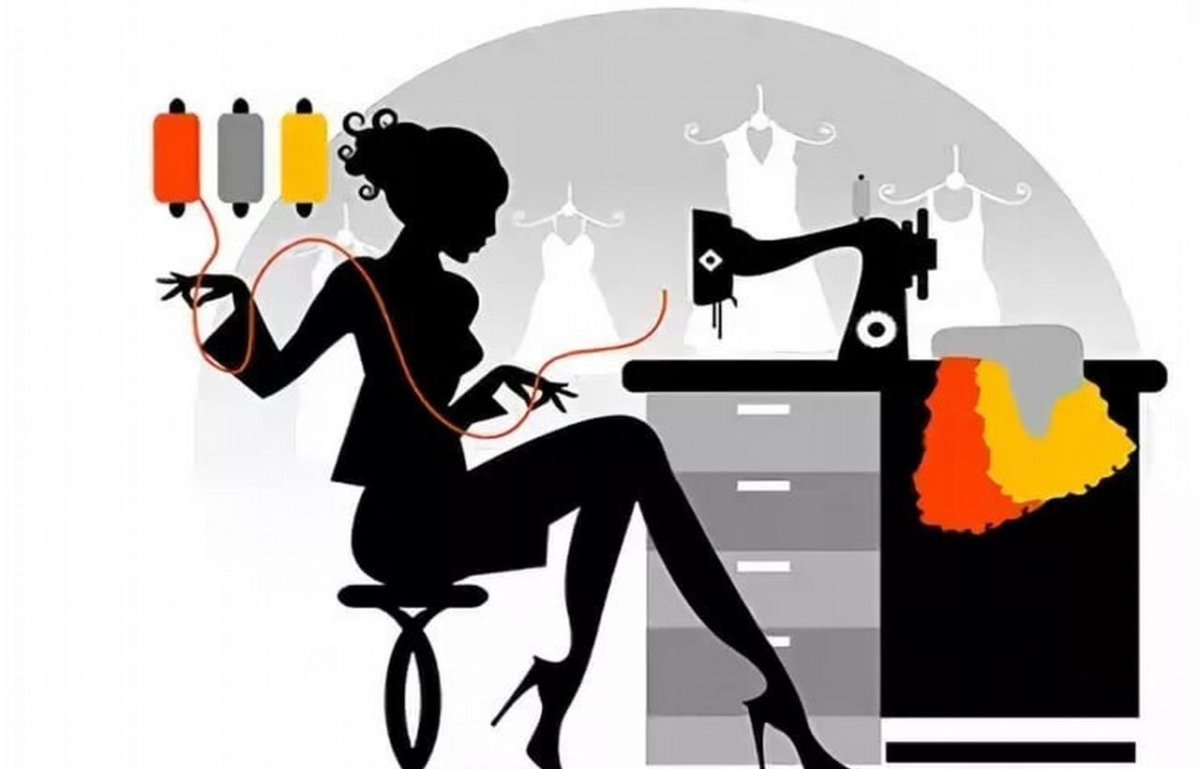 Фон ателье по пошиву одежды