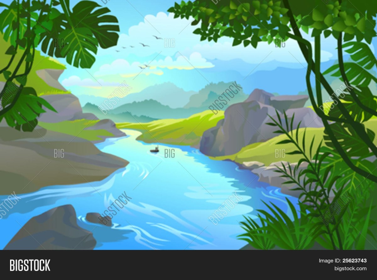 River рисунок для детей