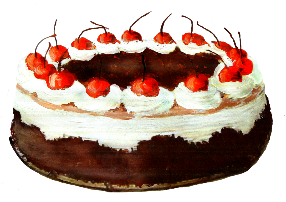 Тортик на прозрачном фоне для фотошопа