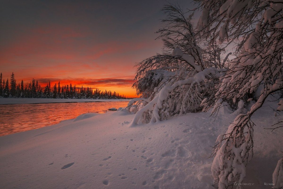 Январский закат