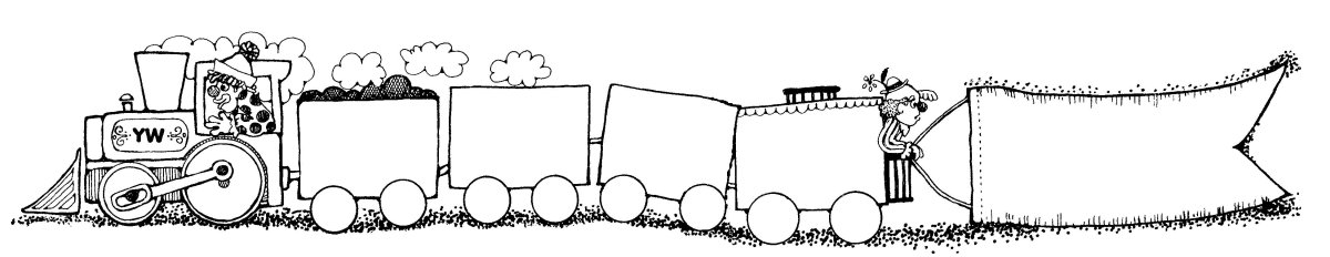 Паровоз с вагонами