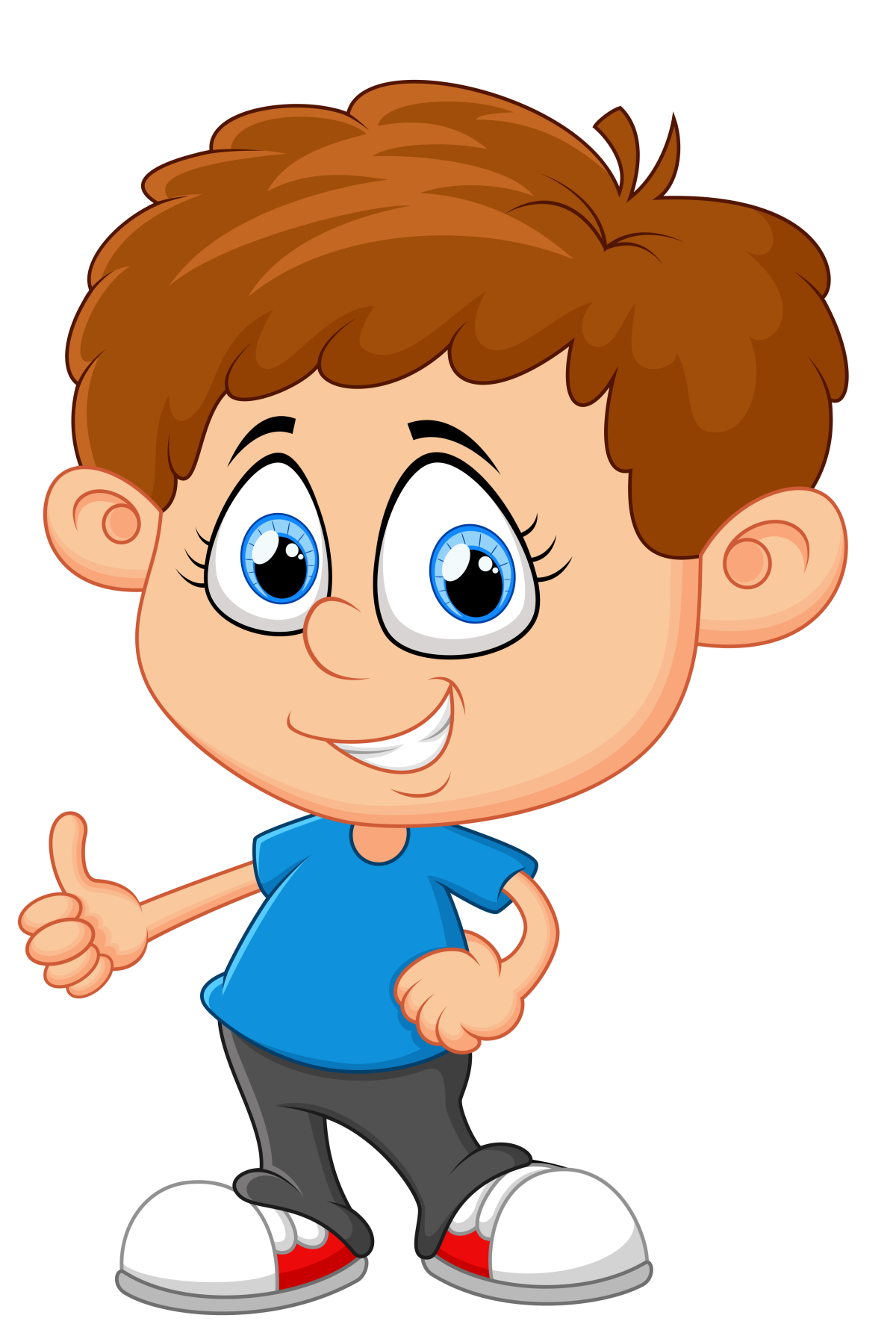 Мальчик и девочка акварель