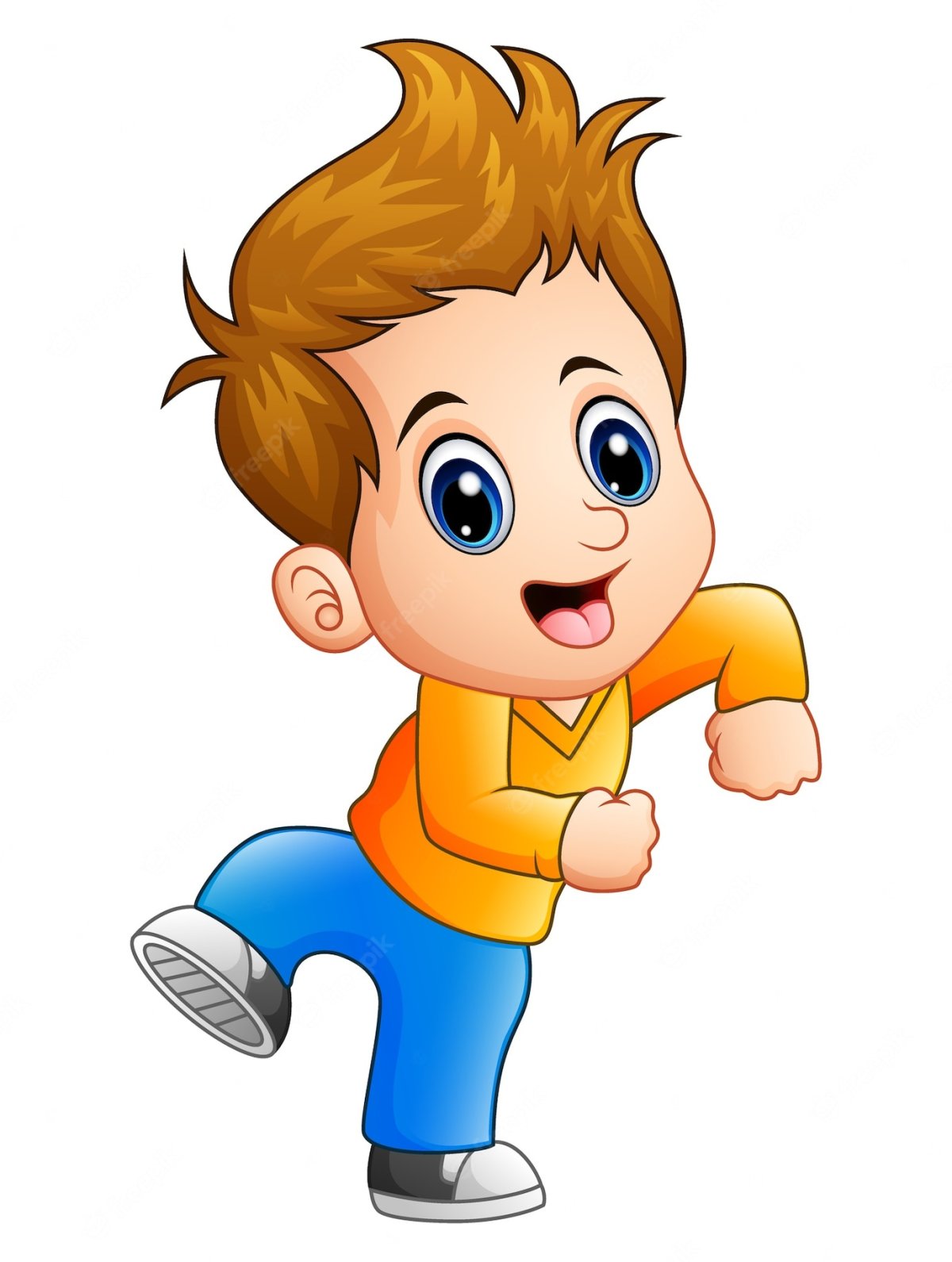 Веселый мальчик из мультика