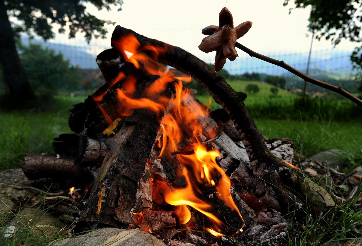 Шашлык на костре