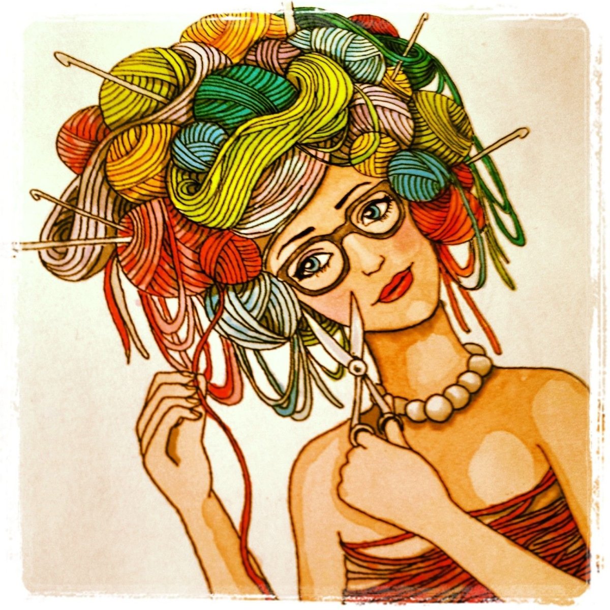 Девушка рукодельница