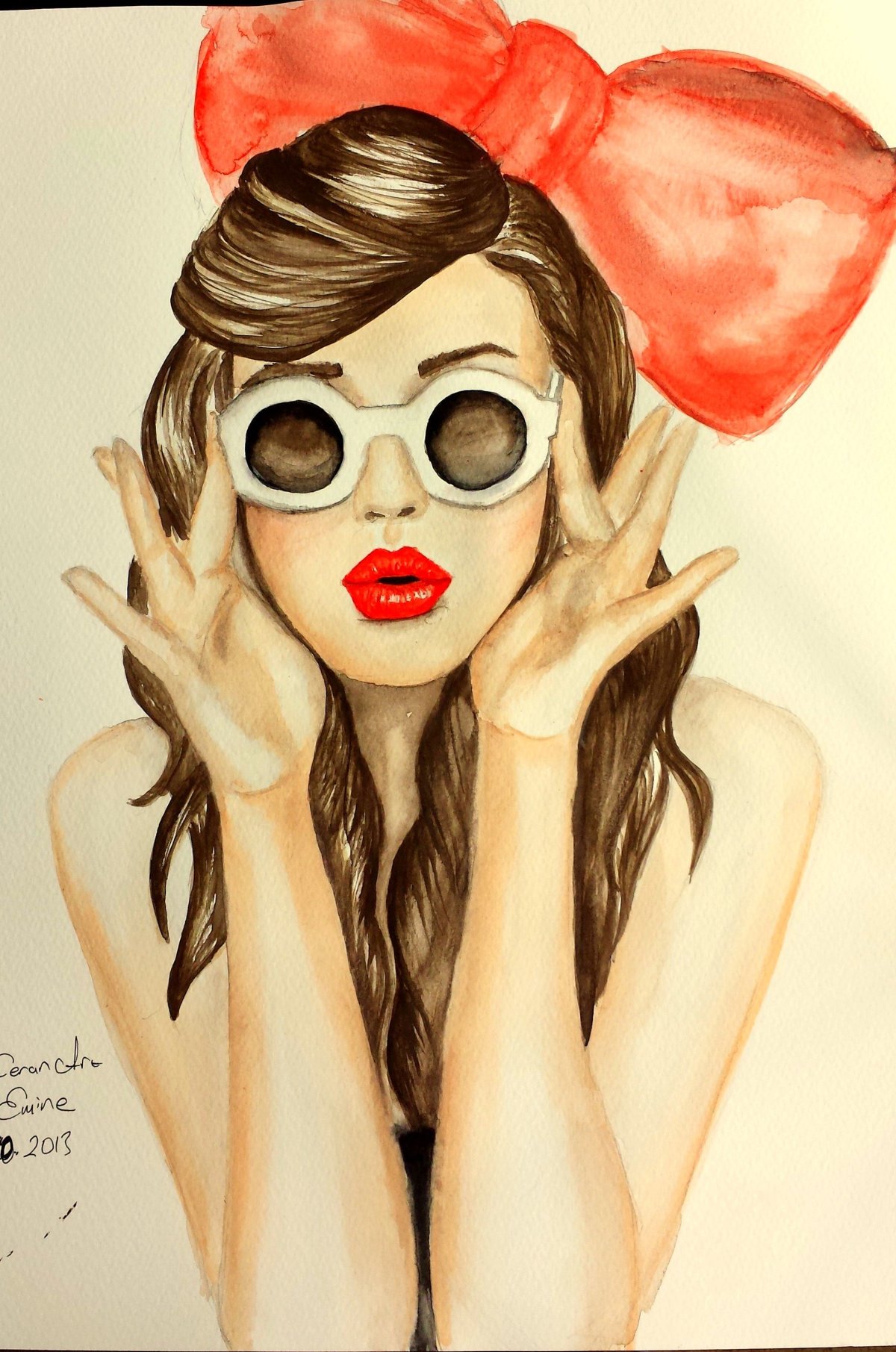 Девушка рисунок