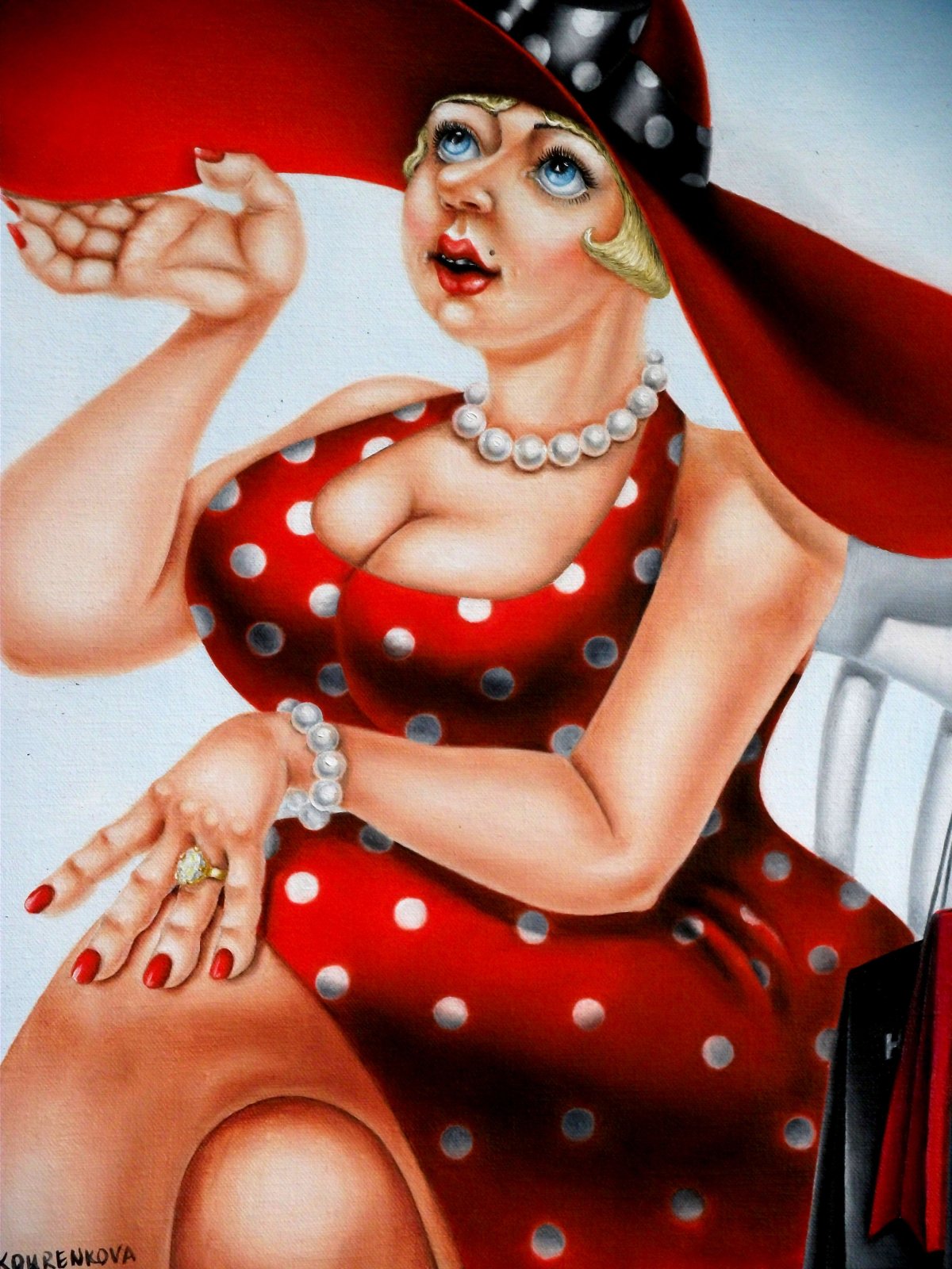 Тетка в шляпе