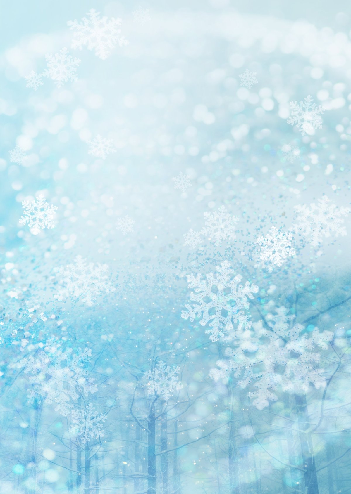 Снежный фон