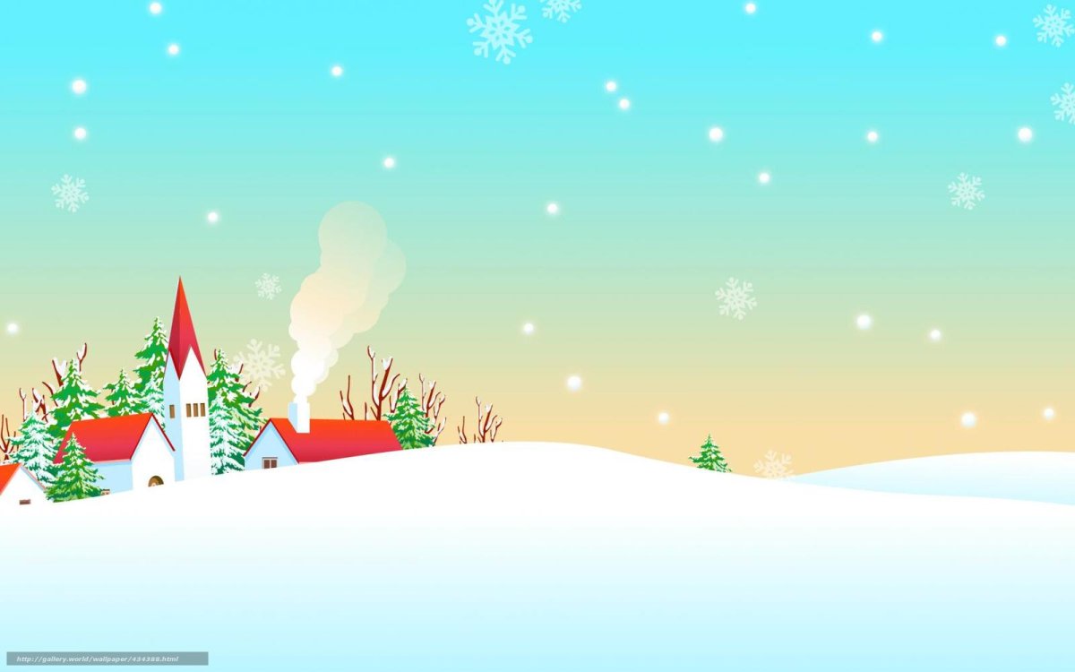 Фон зимний детский