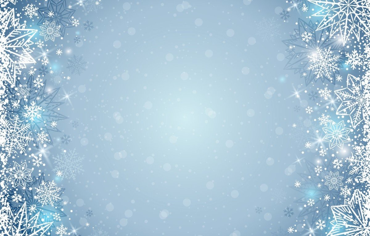 Зимний фон со снежинками