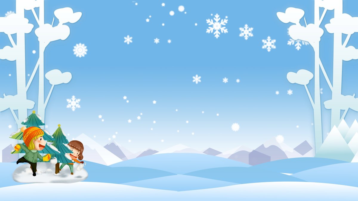 Зимний фон для детей
