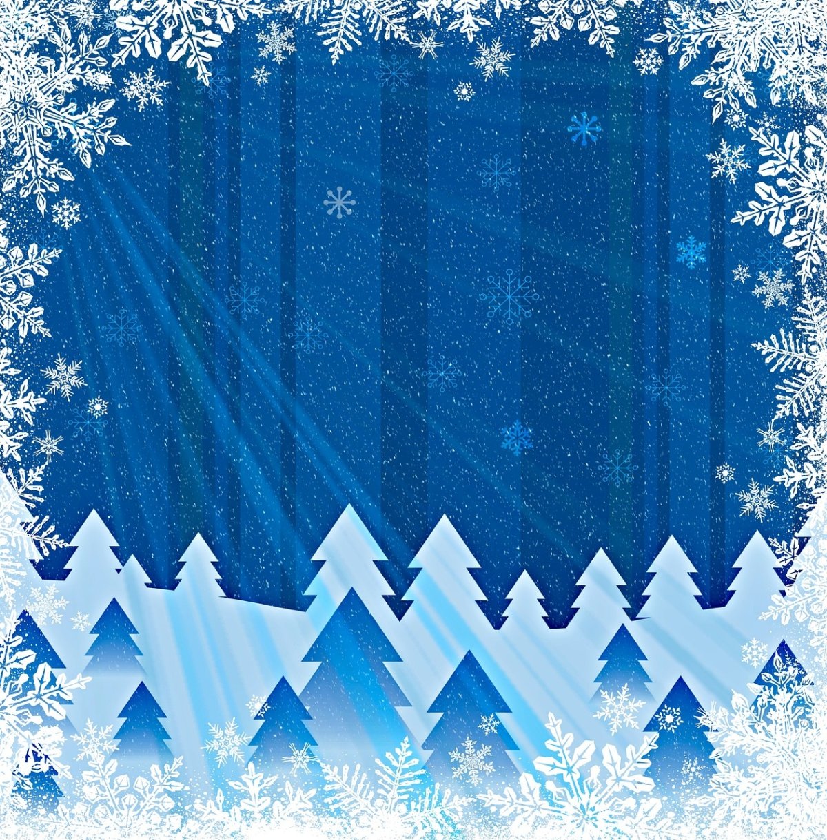 Подложка зима