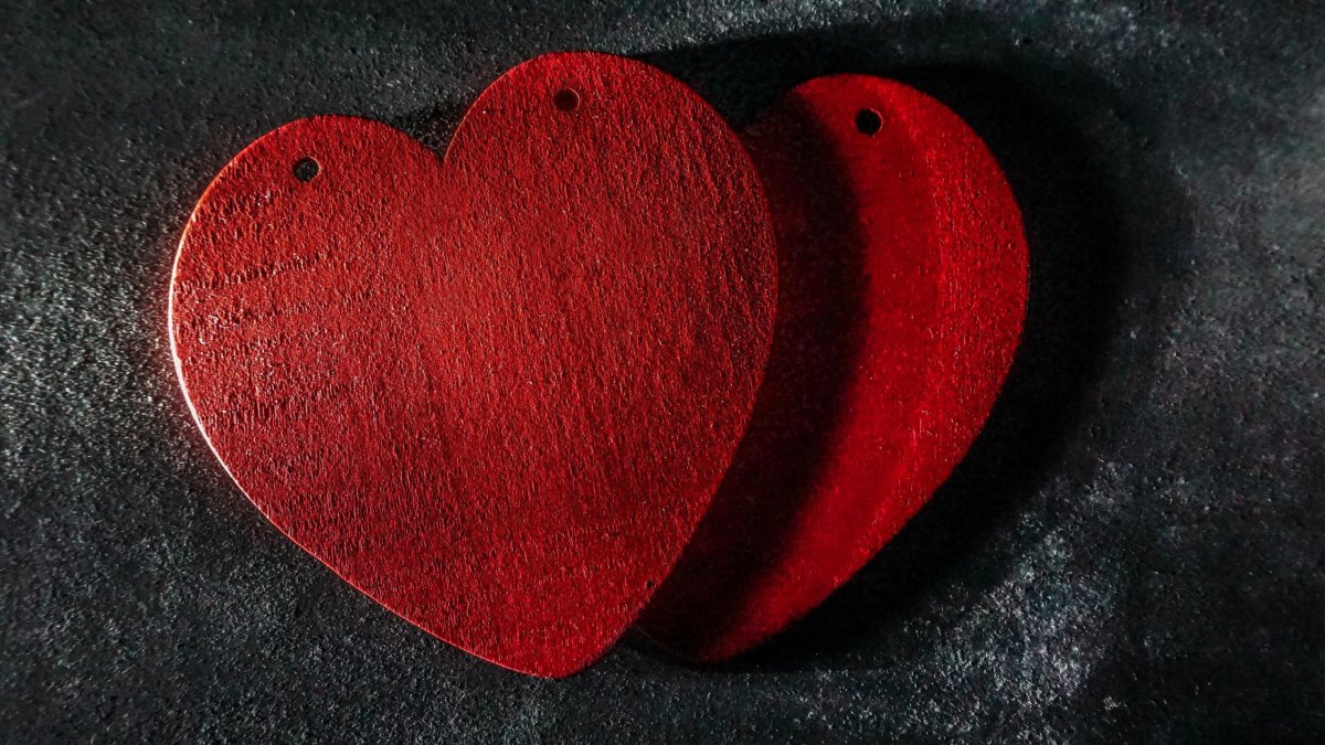 Сердечки красного цвета