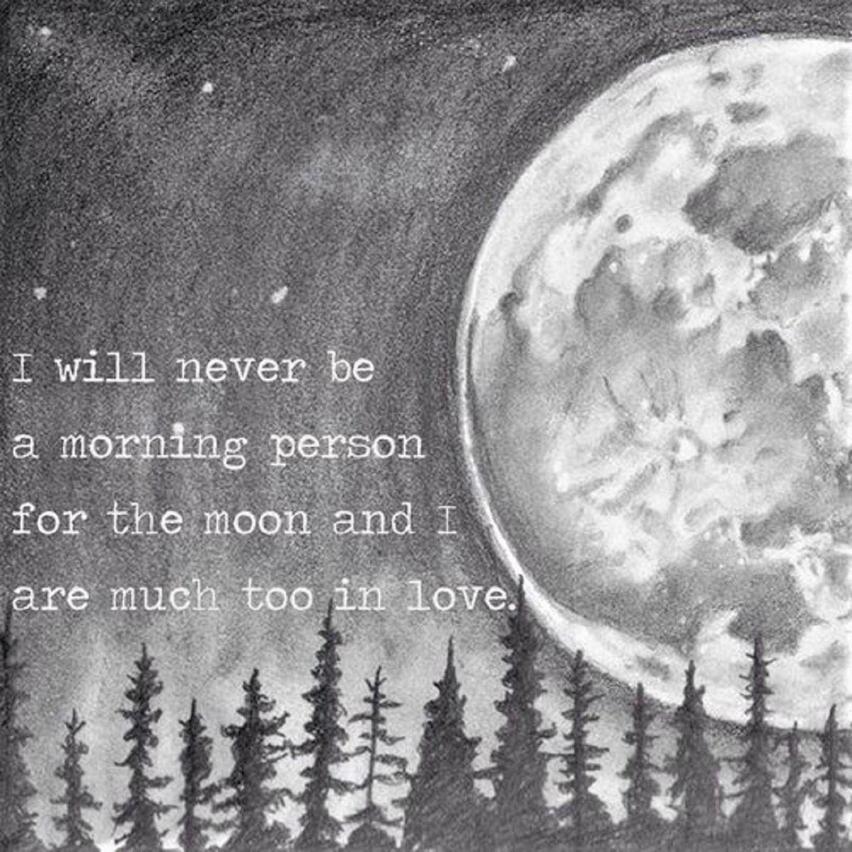 Полнолуние карандашом