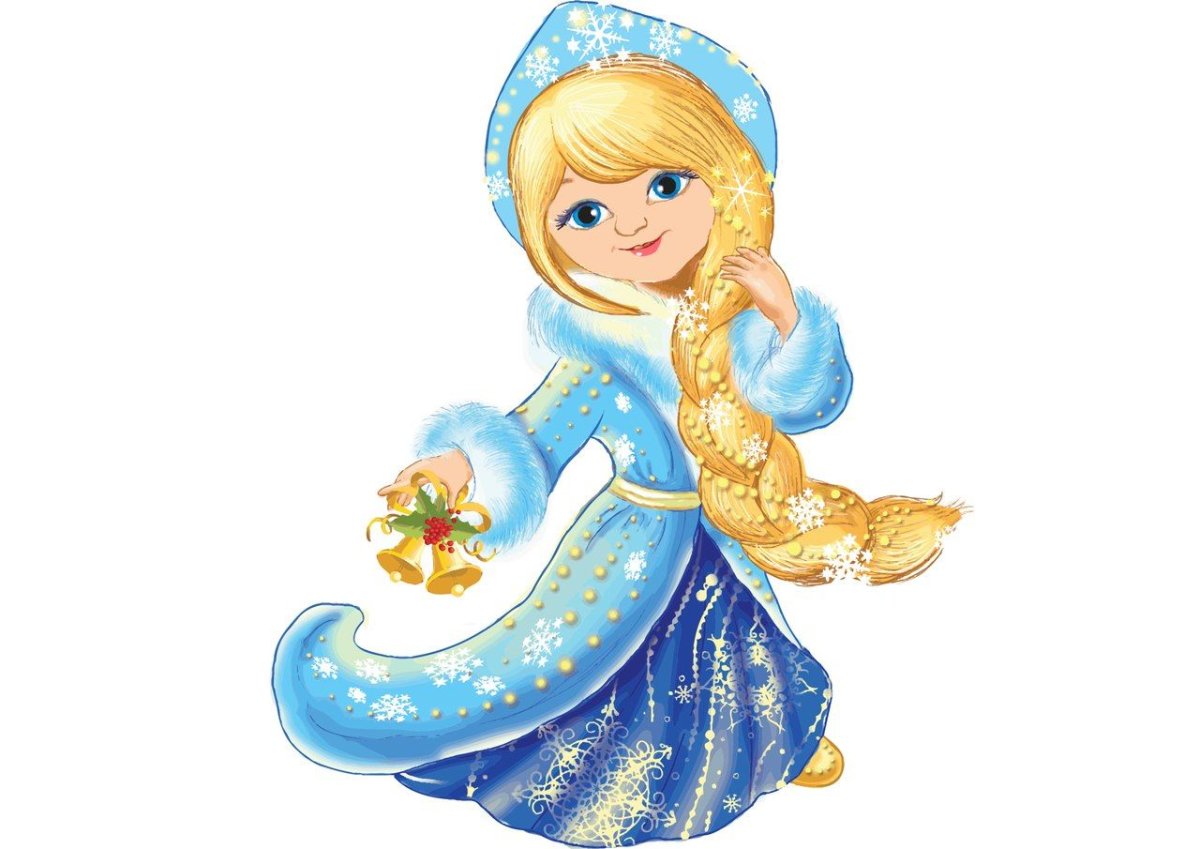 Снегурочка на прозрачном фоне
