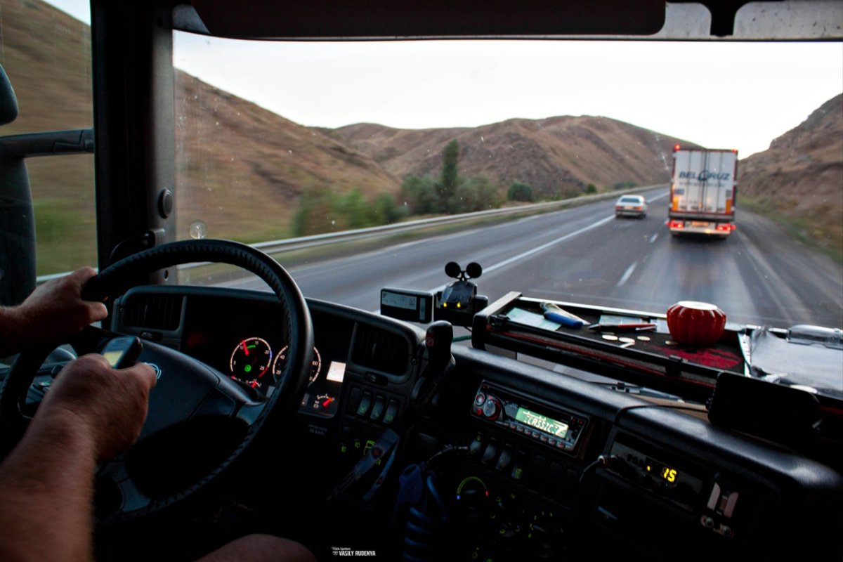 Скания вид из кабины