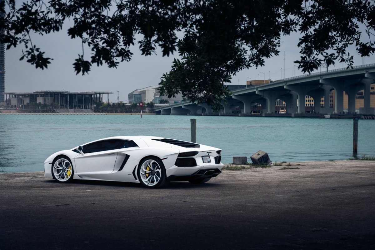 Белая Lamborghini Aventador 700 LP