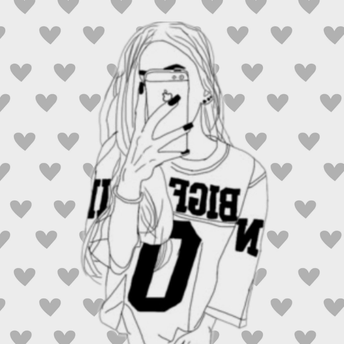 Рисунки для срисовки девушки в толстовке