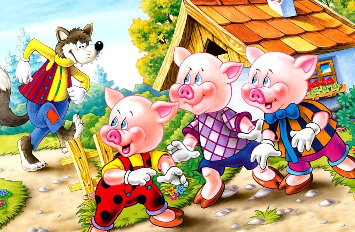 Фланелеграф три поросенка