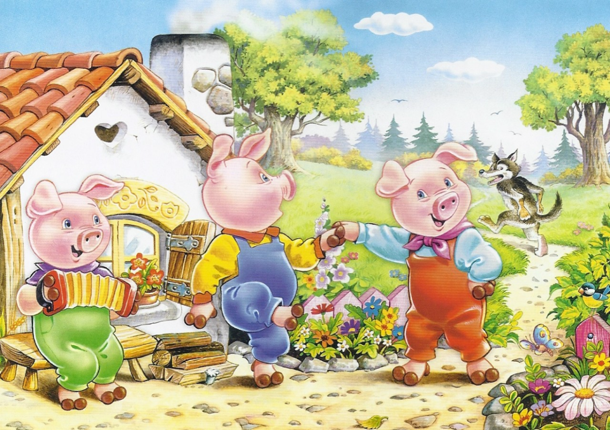 Три поросенка. Книжка-панорамка