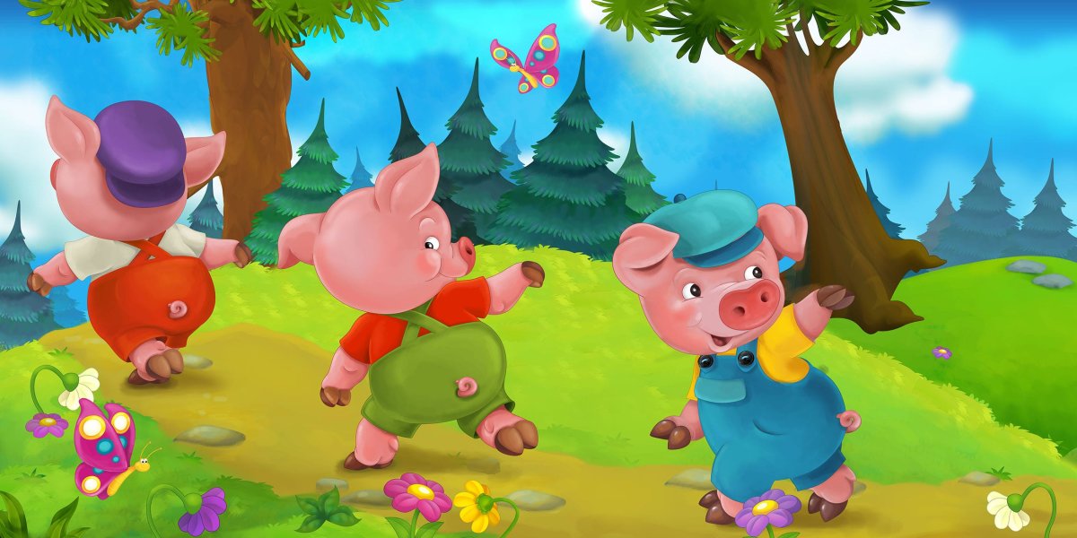 Герои сказки 3 поросенка театр