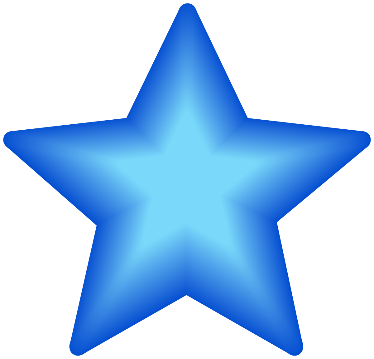 Синие звездочки